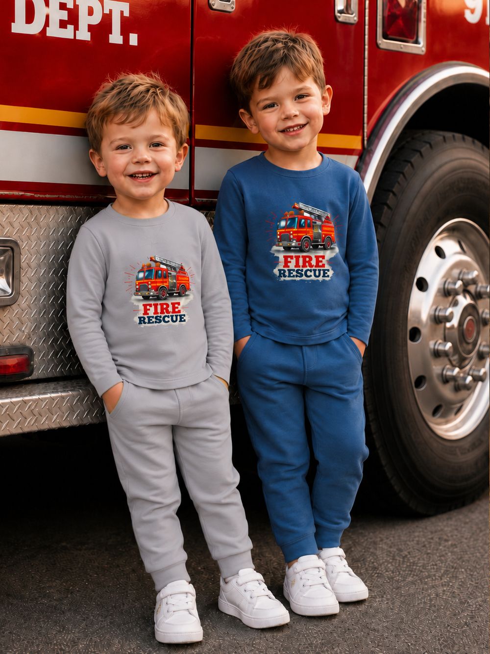 Fiú hosszú ujjú póló  FIRE RESCUE