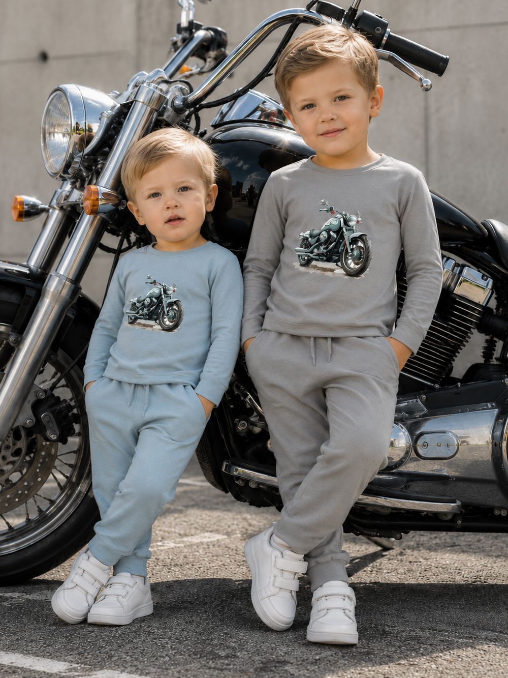 Fiú hosszú ujjú póló MOTORBIKE