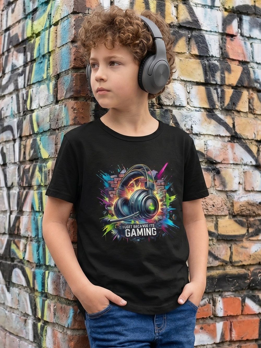 Fiú rövid ujjú GAMING póló