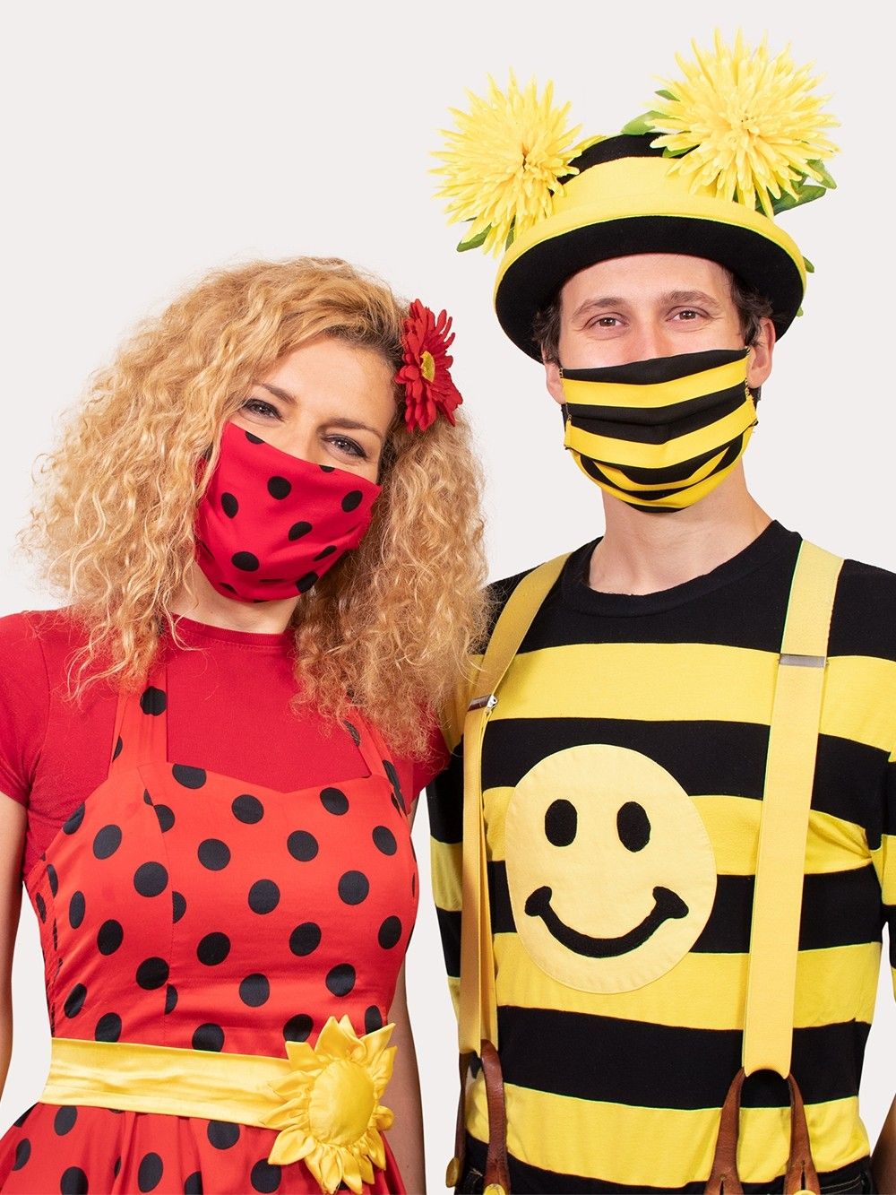 Gyerek pamutos védőmaszk - Smejko és Tanculienka