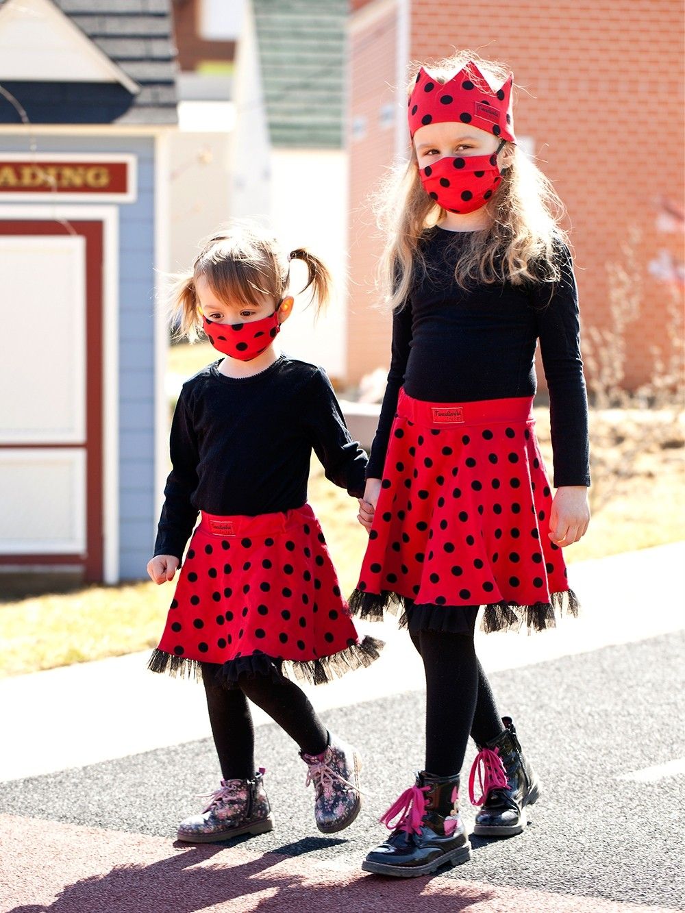 Gyerek pamutos védőmaszk - Smejko és Tanculienka