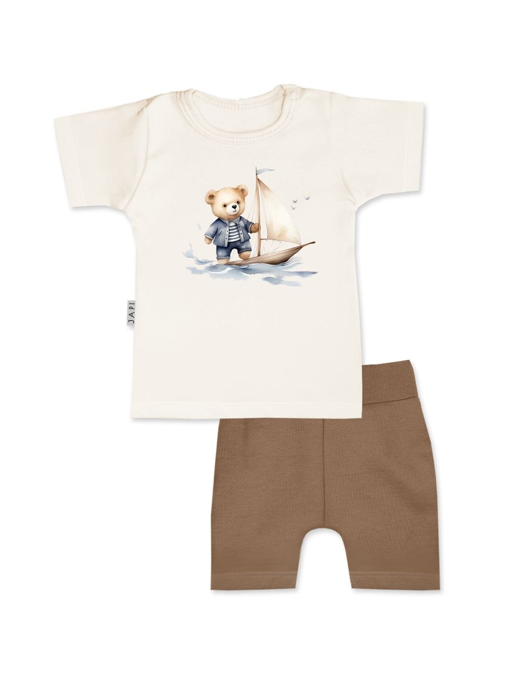 Gyerek szett póló + rövidnadrág TEDDY CAPTAIN