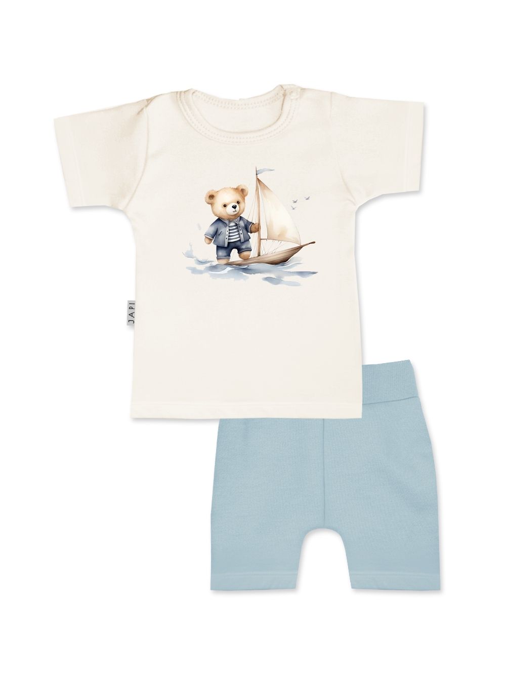 Gyerek szett póló + rövidnadrág TEDDY CAPTAIN
