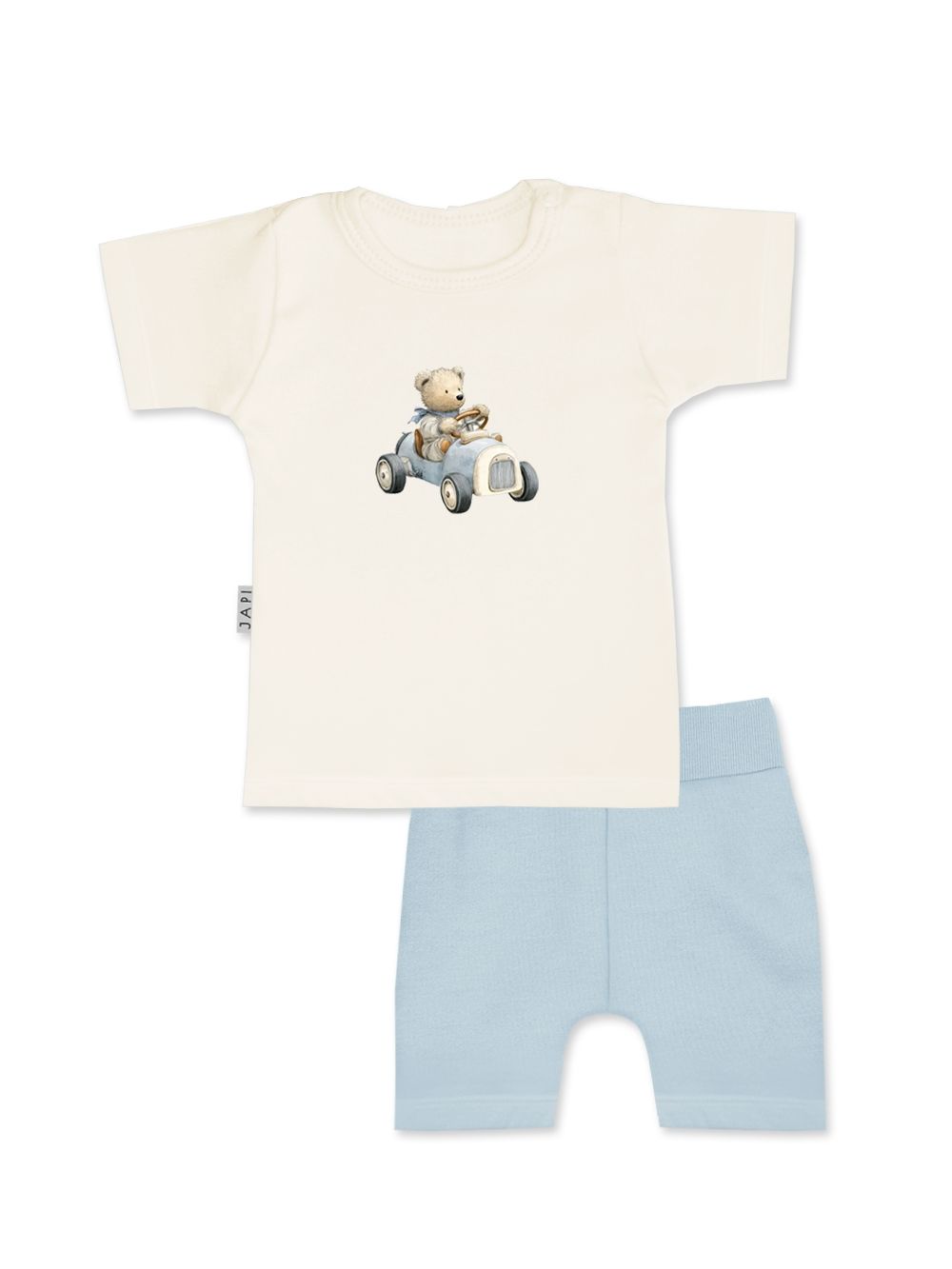 Gyerek szett póló + rövidnadrág TEDDY CAR