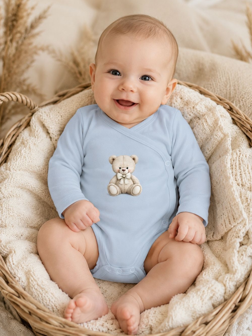Gyermek hosszú ujjú, átköthető bodyk LITTLE BEAR
