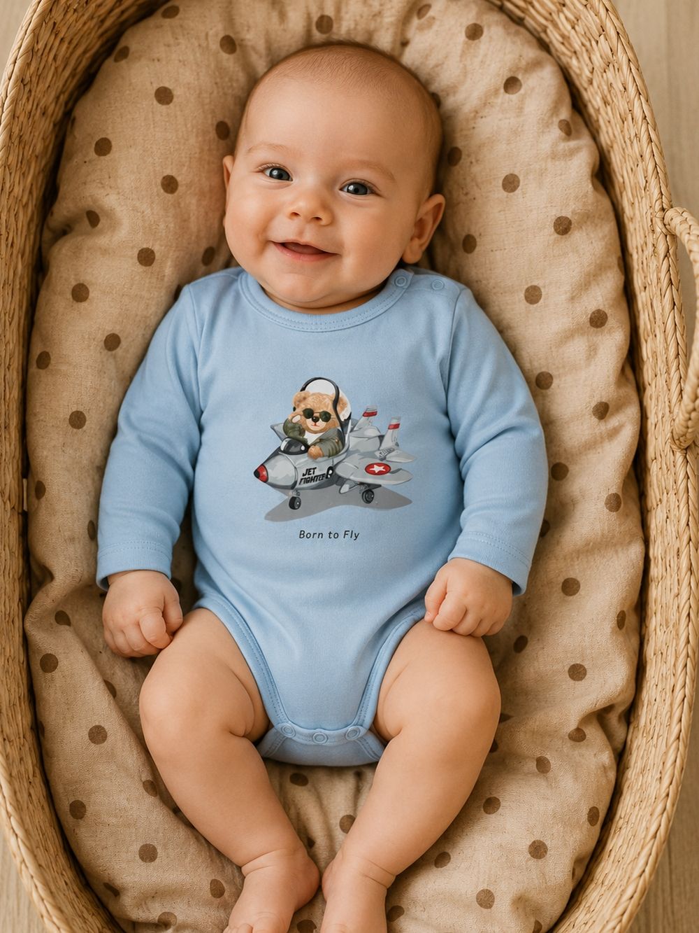 Gyermek hosszú ujjú bodyk BORN TO FLY