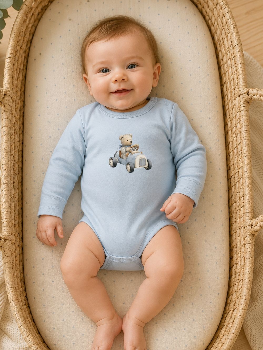 Gyermek hosszú ujjú bodyk TEDDY CAR