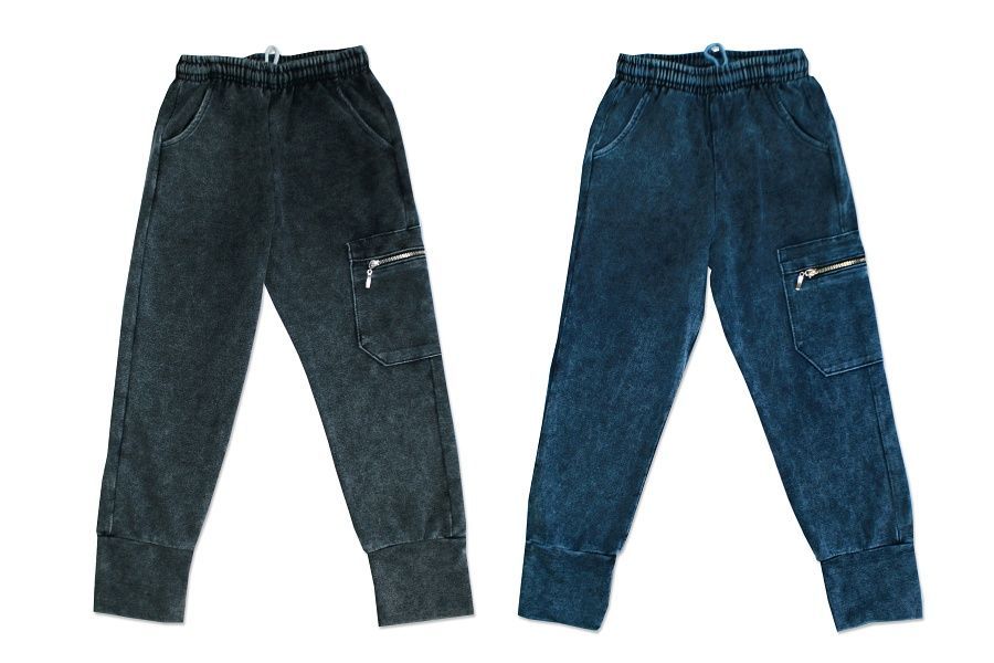 Jeans zsebes patentos nadrág