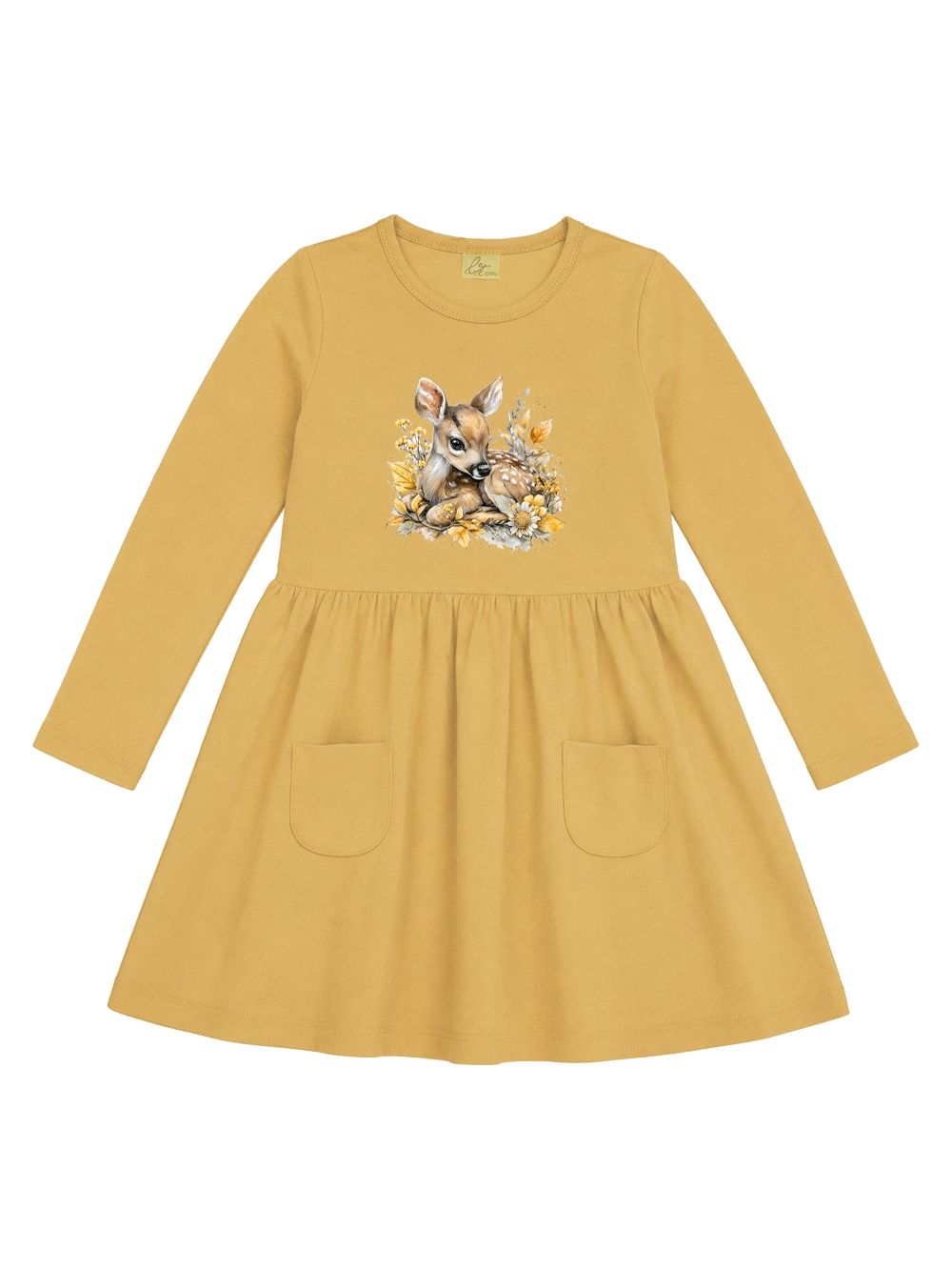 Lányka hosszú ujjú ruha CUTE FAWN
