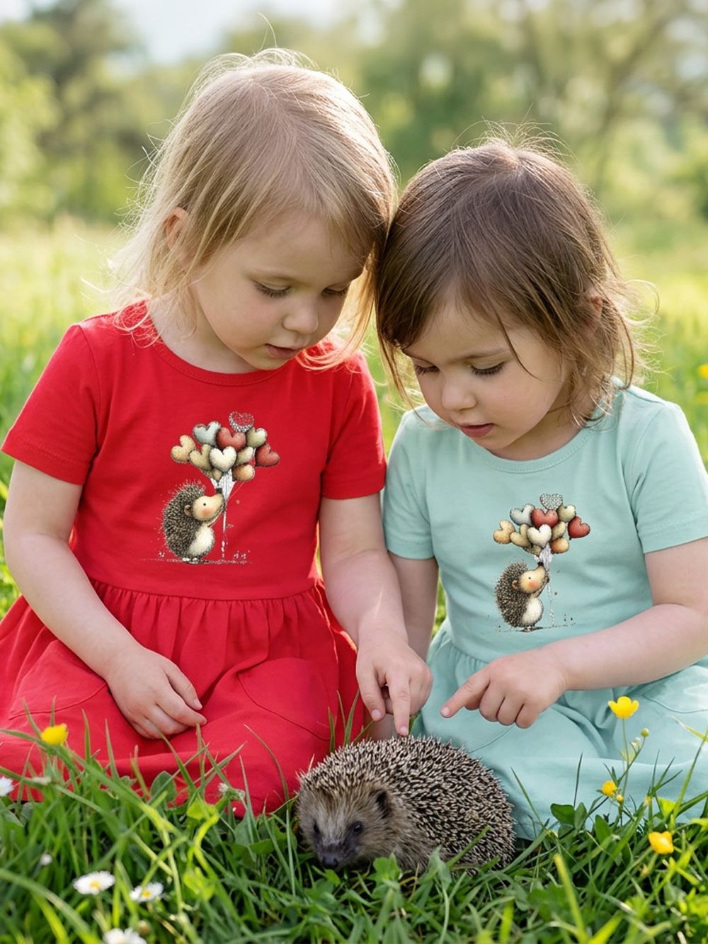 Lányka rövid ujjú ruha BALLOONS