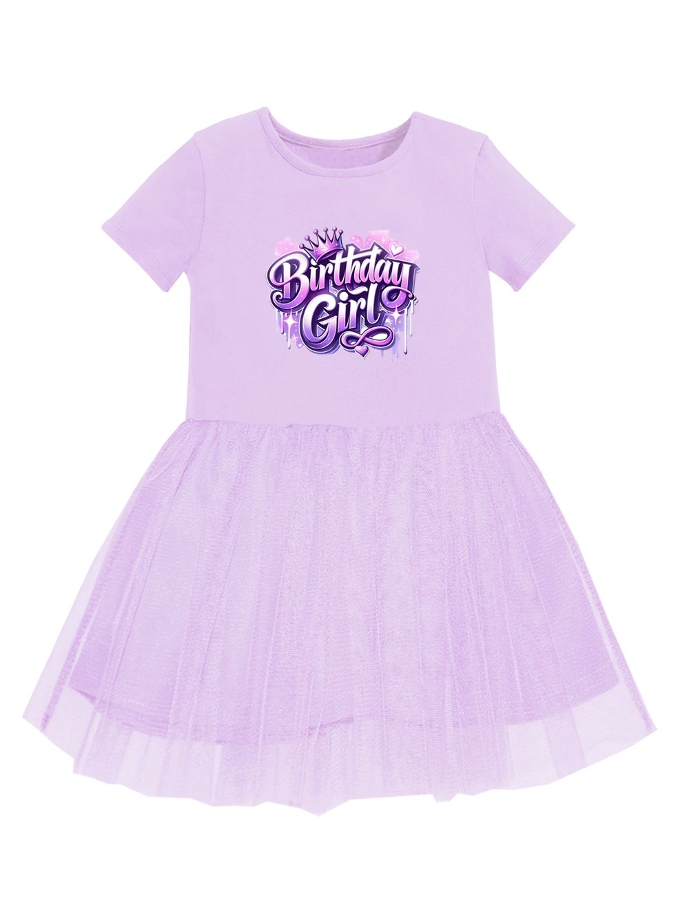 Lányka rövid ujjú ruha HAPPY