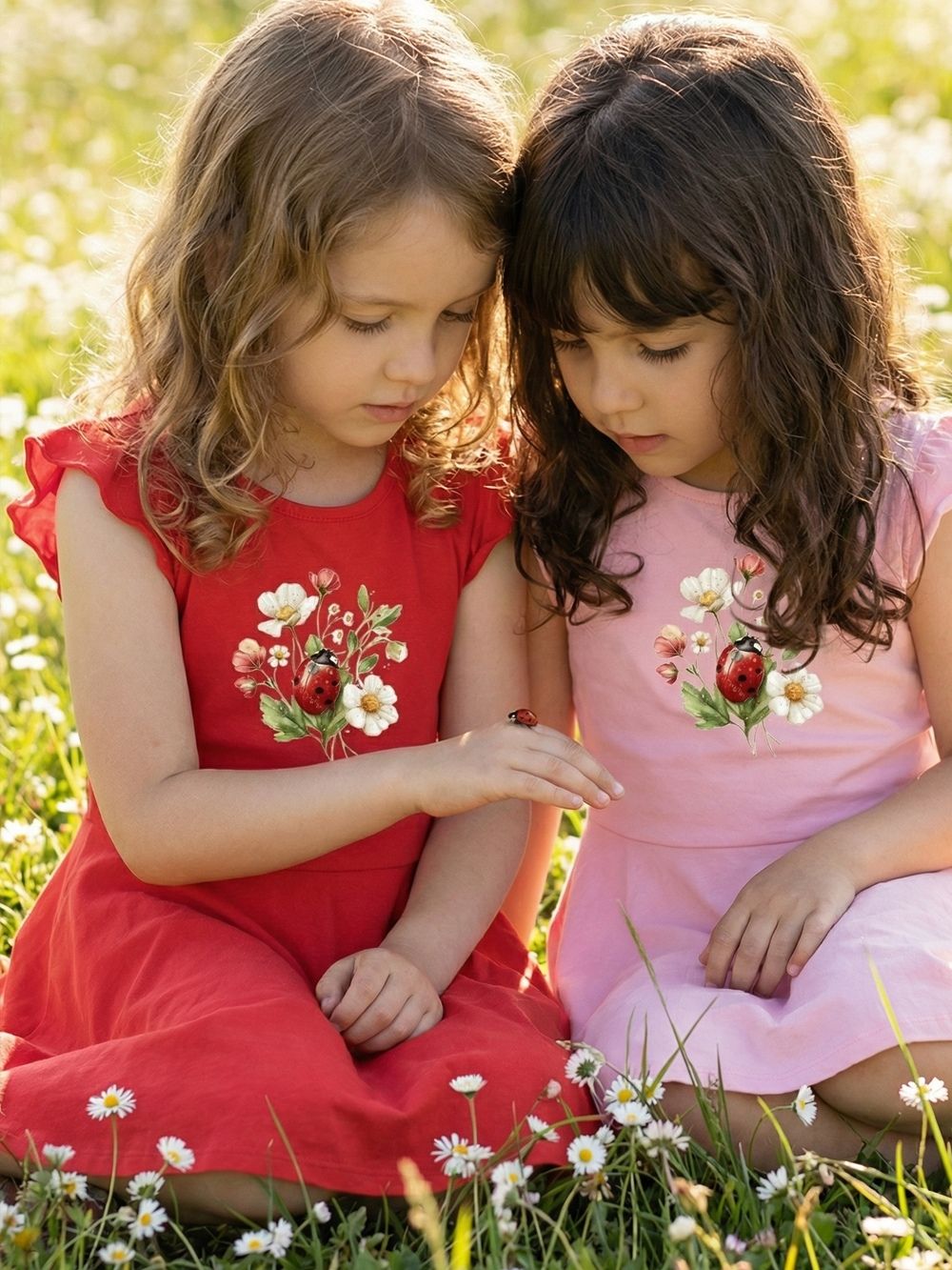 Lányka rövid ujjú ruha  LADY BIRDS