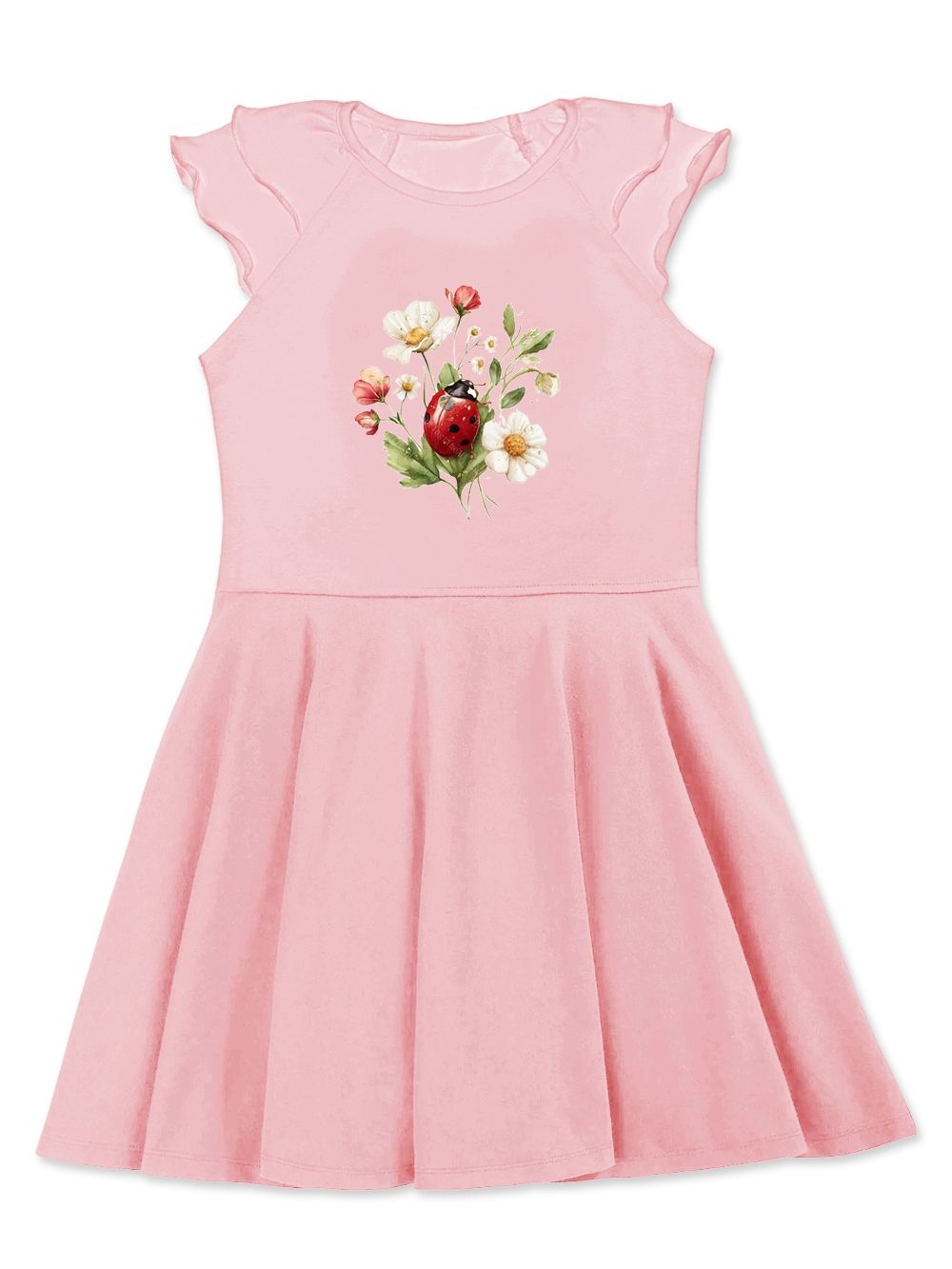 Lányka rövid ujjú ruha  LADY BIRDS