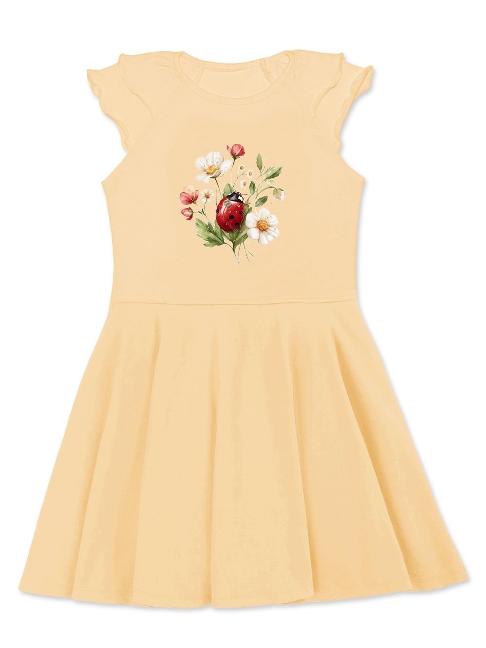 Lányka rövid ujjú ruha  LADY BIRDS