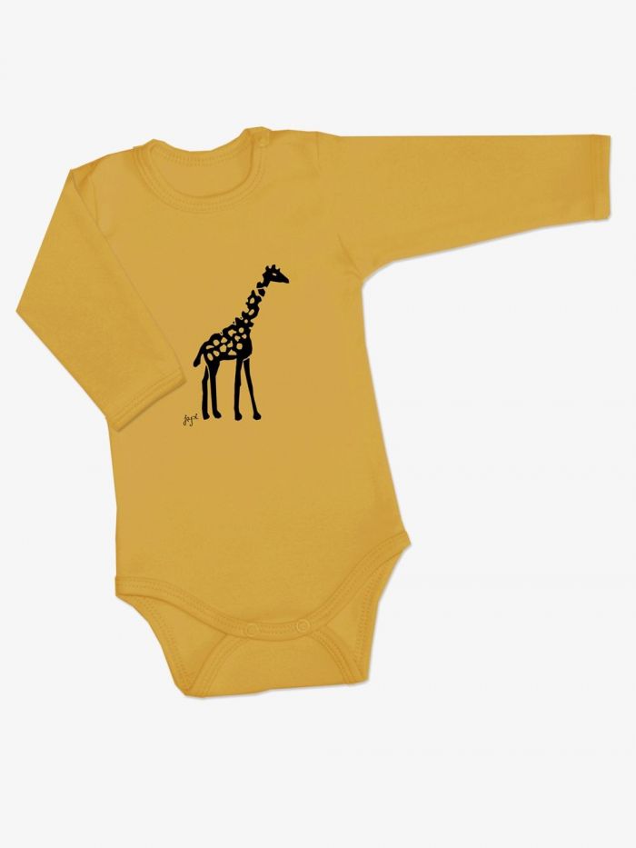 Egyszínű body GIRAFFE hosszú ujjú