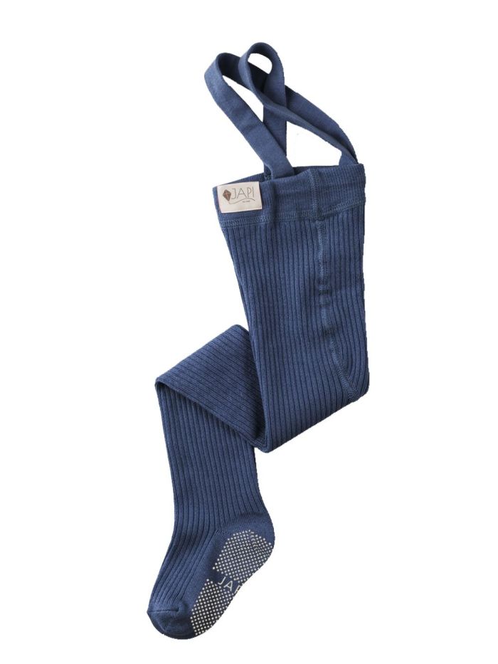 Gyerek kantáros harisnya csúszásgátló RIB SLIM