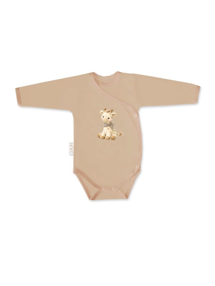 Gyermek hosszú ujjú, átköthető bodyk GIRAFFE