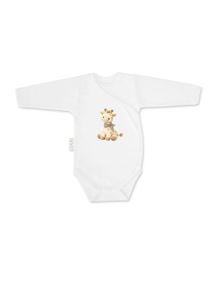 Gyermek hosszú ujjú, átköthető bodyk GIRAFFE