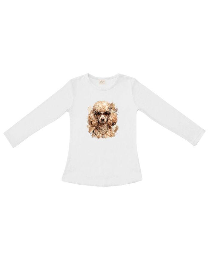 Lányka hosszú ujjú póló  POODLE