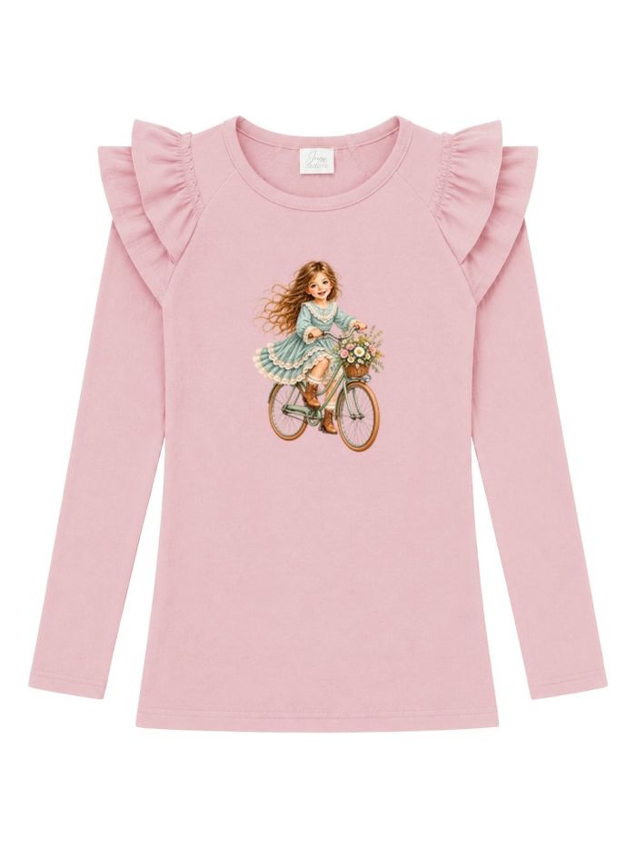 Lányka hosszú ujjú póló VINTAGE RIDE