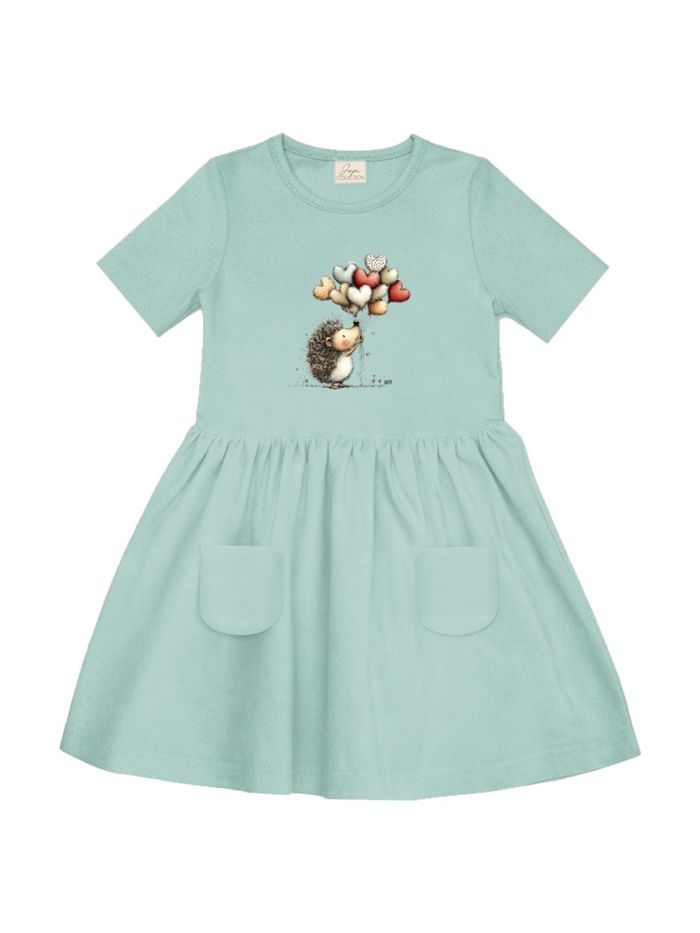 Lányka rövid ujjú ruha BALLOONS