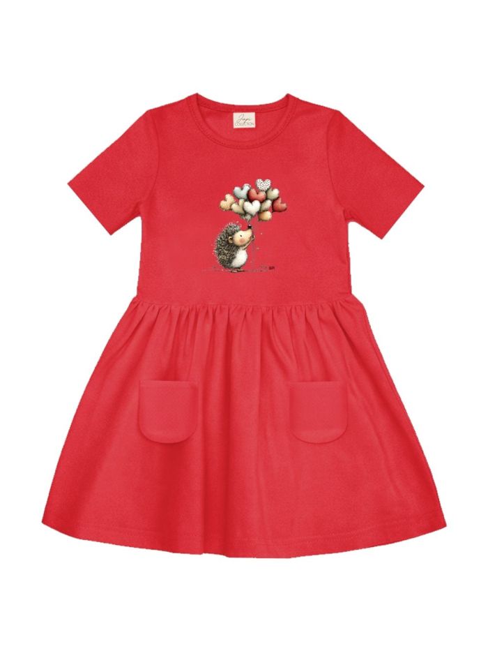 Lányka rövid ujjú ruha BALLOONS