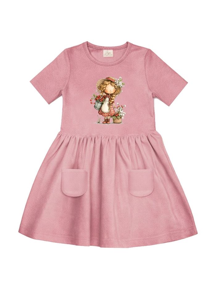 Lányka rövid ujjú ruha CHERRY GIRL