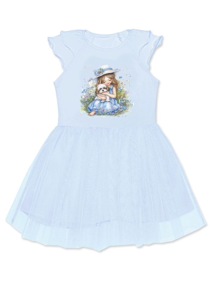 Lányka rövid ujjú ruha SUMMER MOMENTS