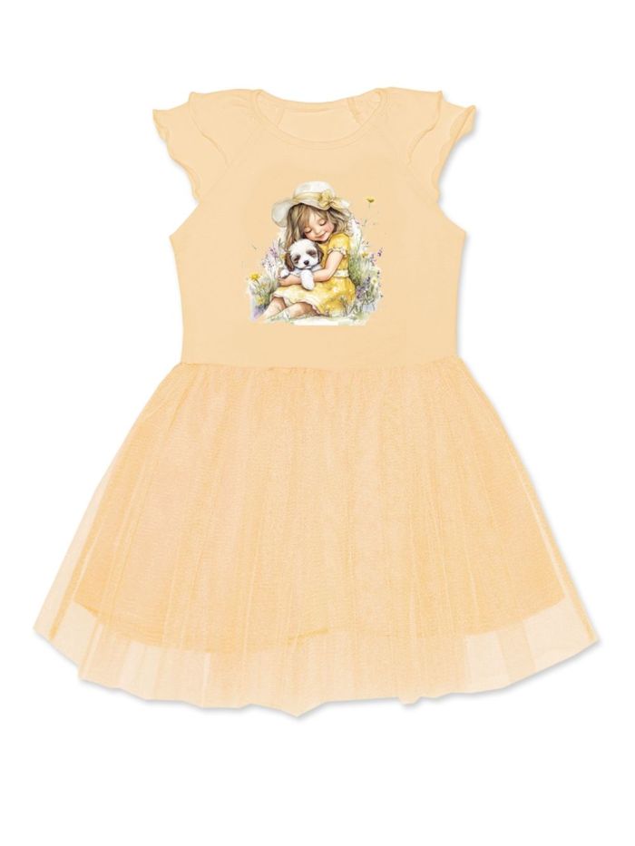 Lányka rövid ujjú ruha SUMMER MOMENTS