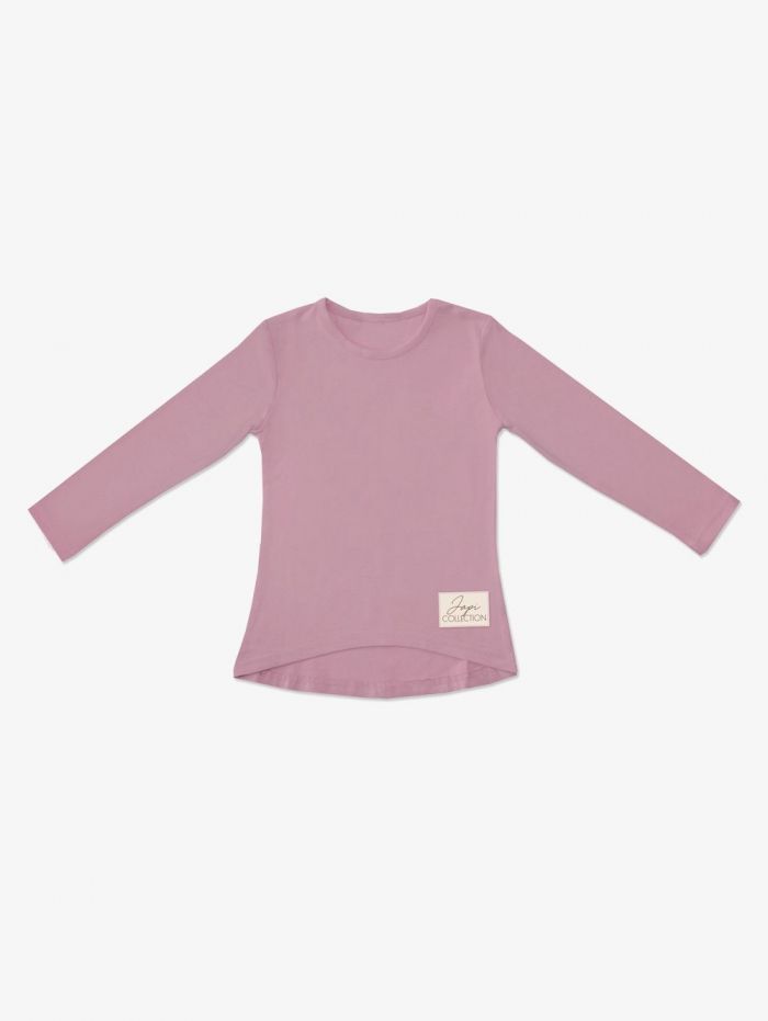 Dievčenské ružové tričko s dlhým rukávom