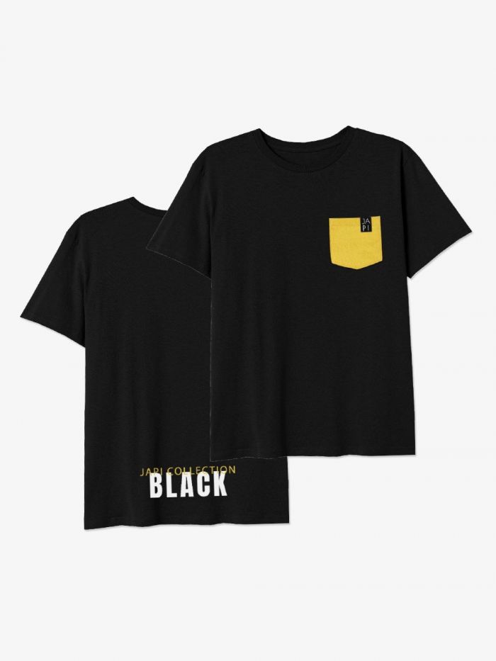 YELLOW rövid ujjú egyszínű férfi póló