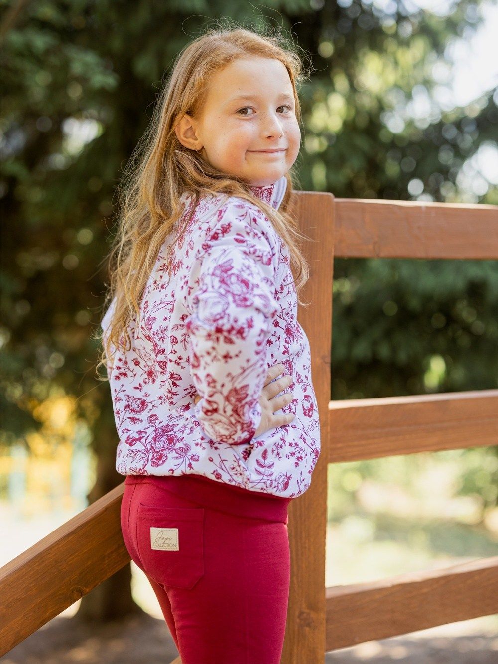 dievčenská mikina na zips