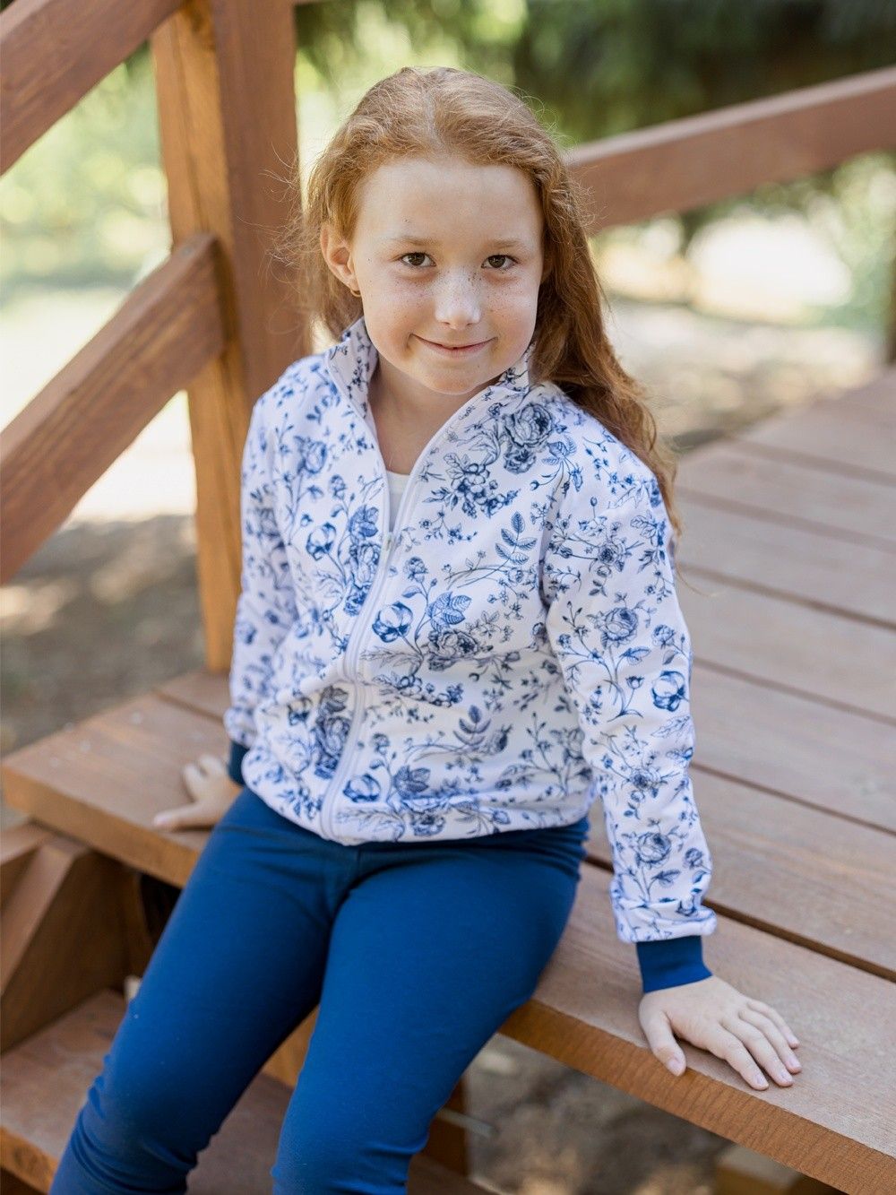 dievčenská mikina na zips