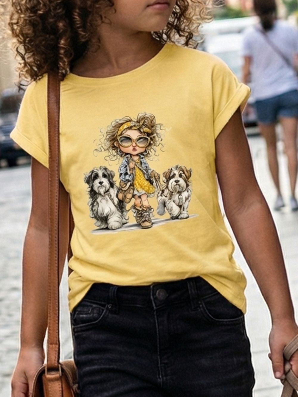 Rövid ujjú póló DOG WALKING