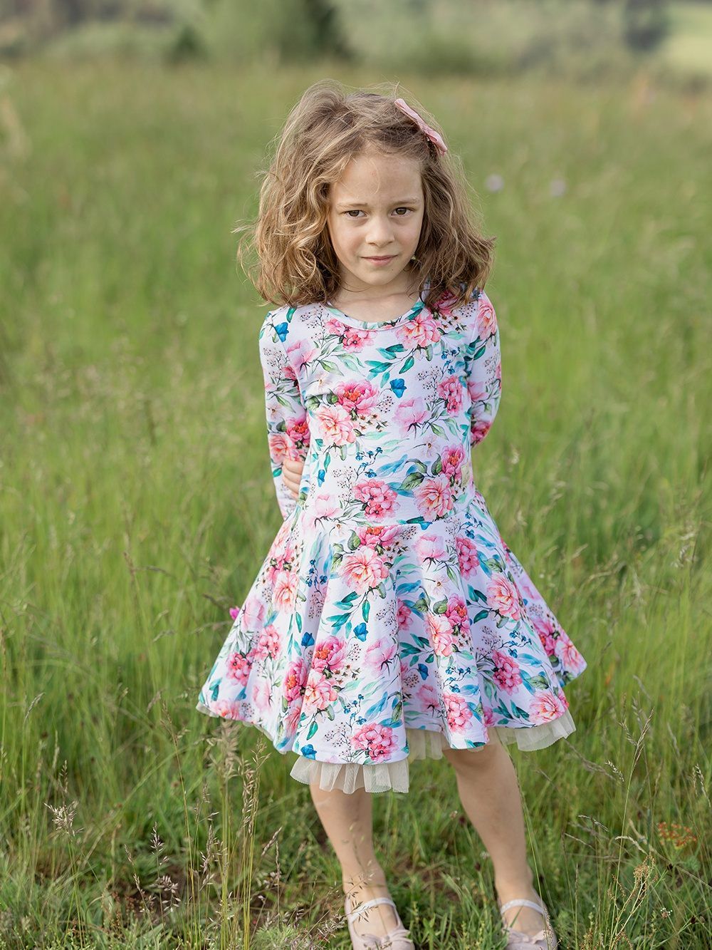 šaty s kvetmi pre dievčatá