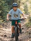 Fiú rövid ujjú MOUNTAIN BIKE póló