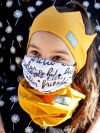 Gyerek pamutos védőmaszk - Feliratos
