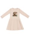 Lányka hosszú ujjú ruha DOG and GIRL