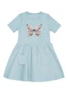 Lányka rövid ujjú ruha BUTTERFLY