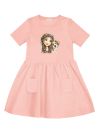 Lányka rövid ujjú ruha GIRL and DOG