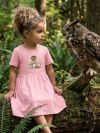 Lányka rövid ujjú ruha GIRL and OWL