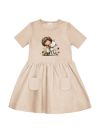 Lányka rövid ujjú ruha LITTLE HUG