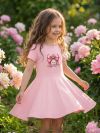 Lányka rövid ujjú ruha PARFUME