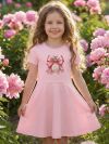 Lányka rövid ujjú ruha PARFUME