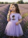 Lányka tüll ruha rövid ujjal GIRL and LAVENDER