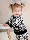 Lányos pulóver bélés Leopard